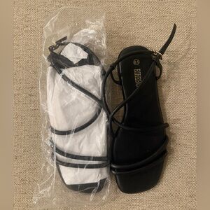 NEW Black Strappy Sandals